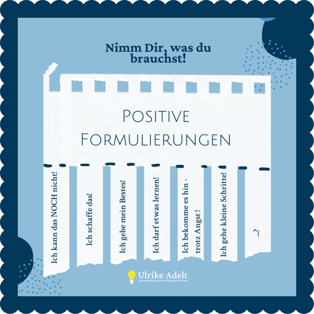 positive formulierungen selbstbewusstsein